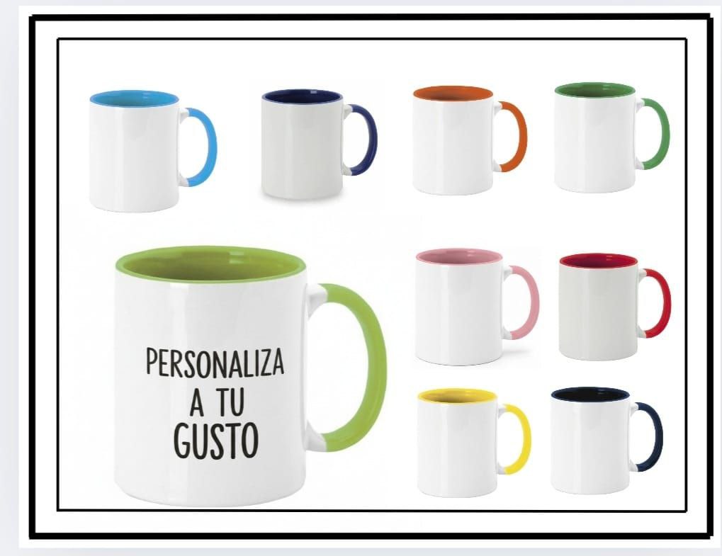 TAZA DE COLORES PERSONALIZADA