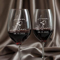 Copa de Vino,Champagne,coñac...Regalo Personalizado para Bodas,Aniversarios, Cumpleaños y eventos especiales