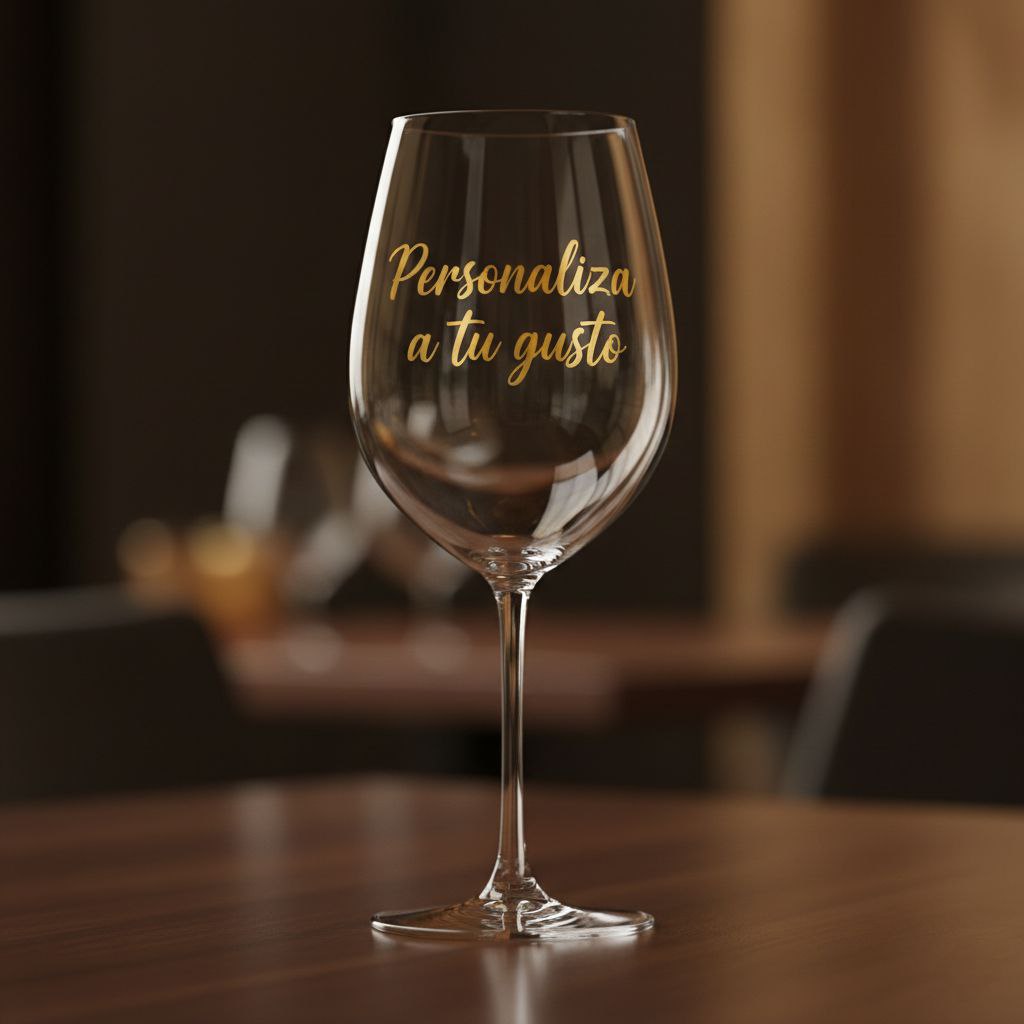 Copa de Vino,Champagne,coñac...Regalo Personalizado para Bodas,Aniversarios, Cumpleaños y eventos especiales